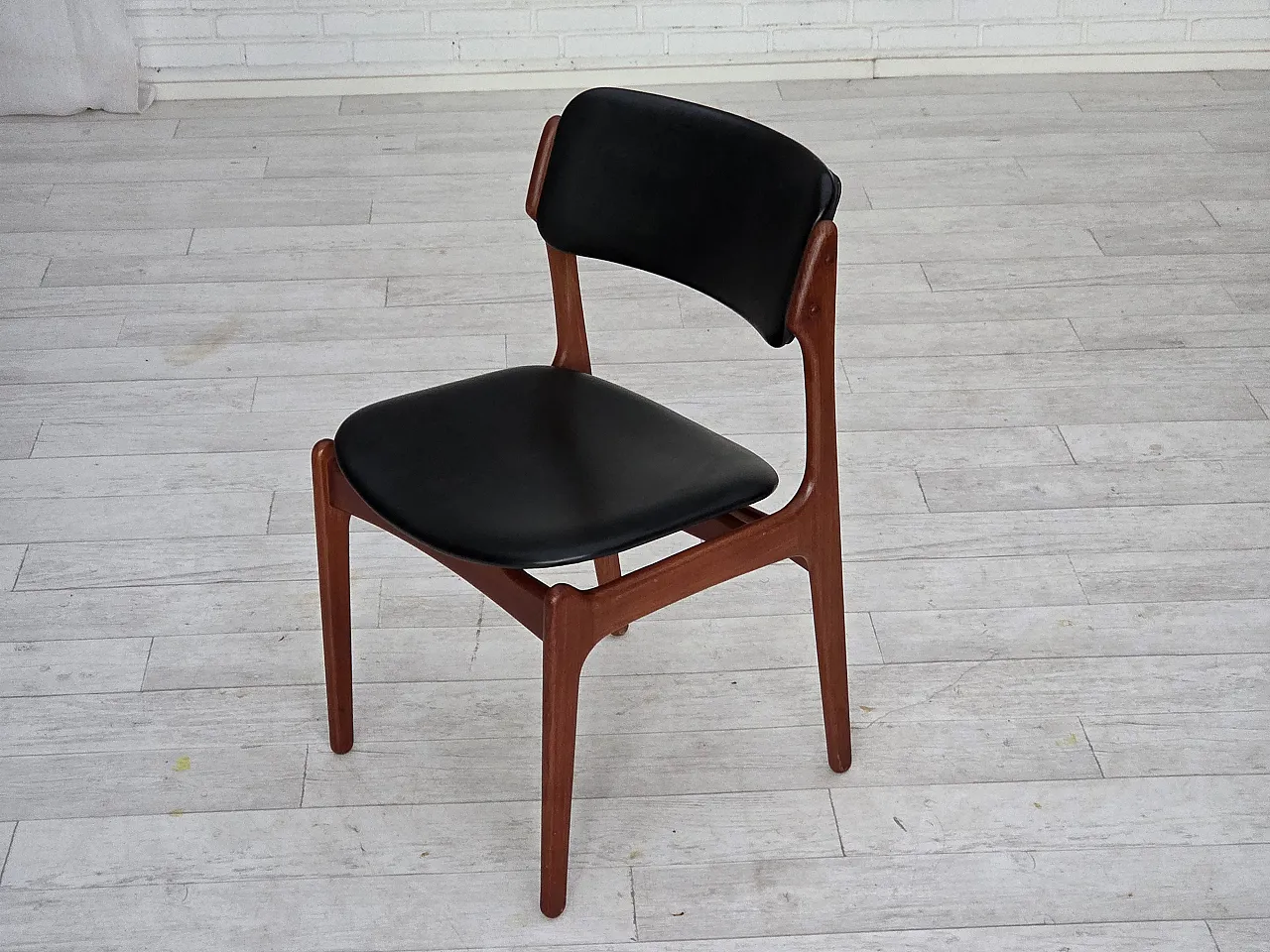 Pair of chairs by Erik Buch, model 49, teak wood, 1960s 14