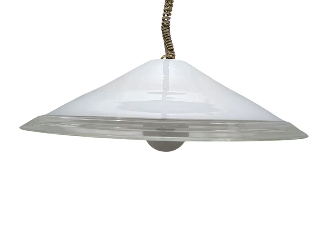 Leucos Murano glass pendant lamp, 1970s-80s 4