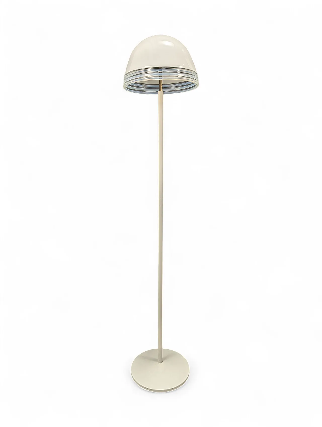 Leucos floor lamp in glass and metal, Italy, 1970s 2