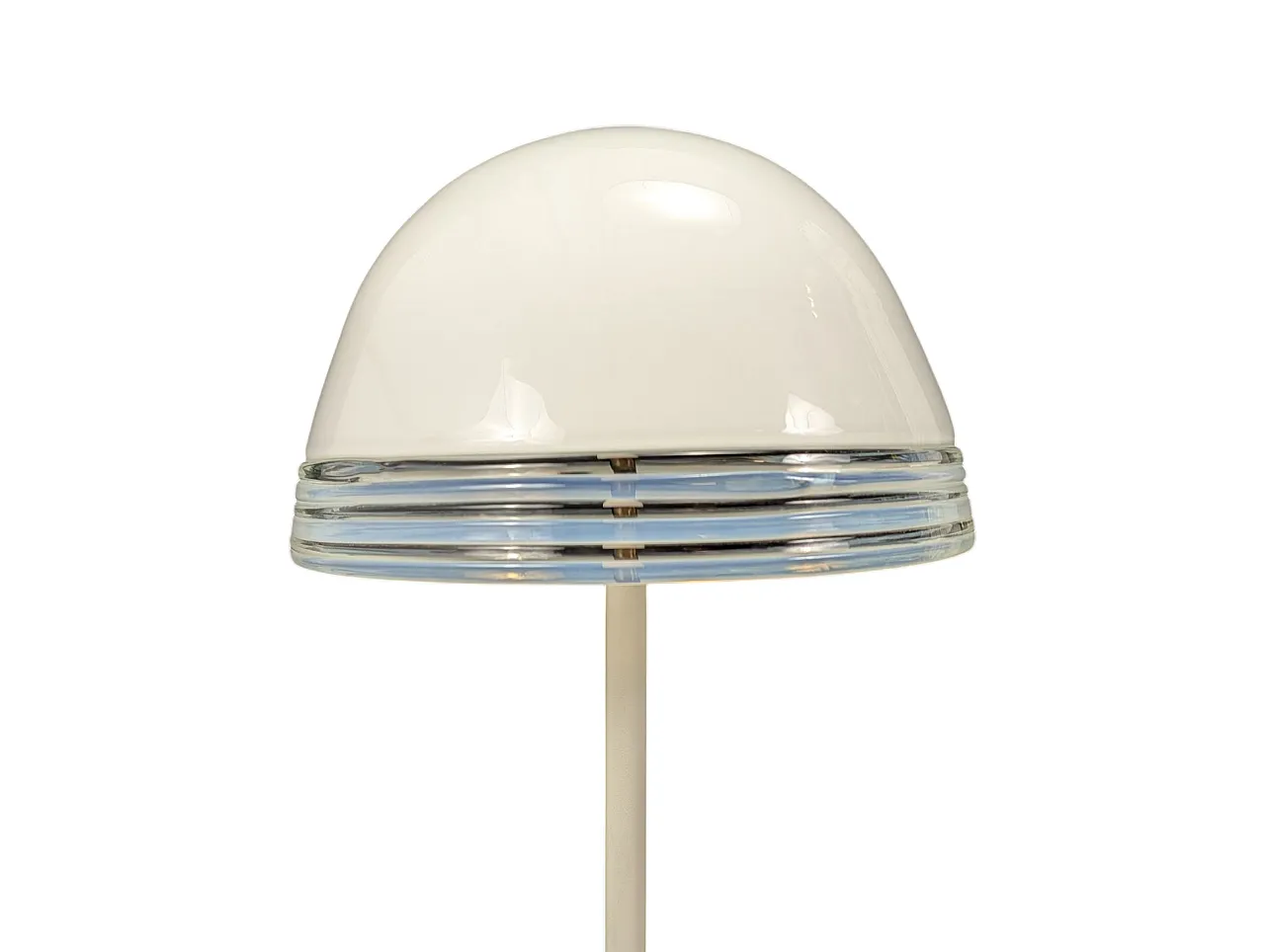 Leucos floor lamp in glass and metal, Italy, 1970s 4