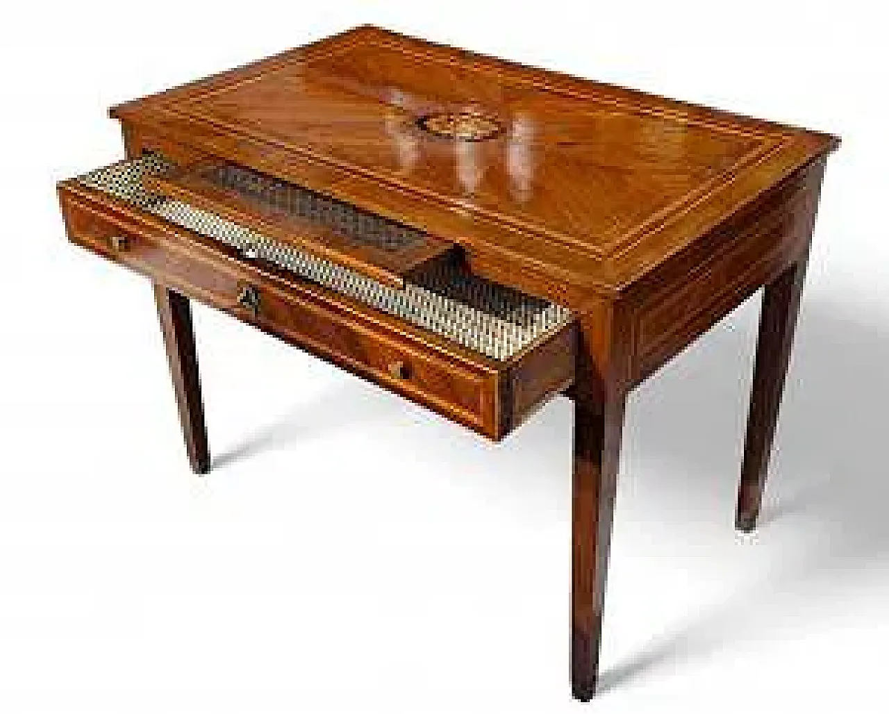 Louis XVI veneered wooden writing desk, 19th century 2