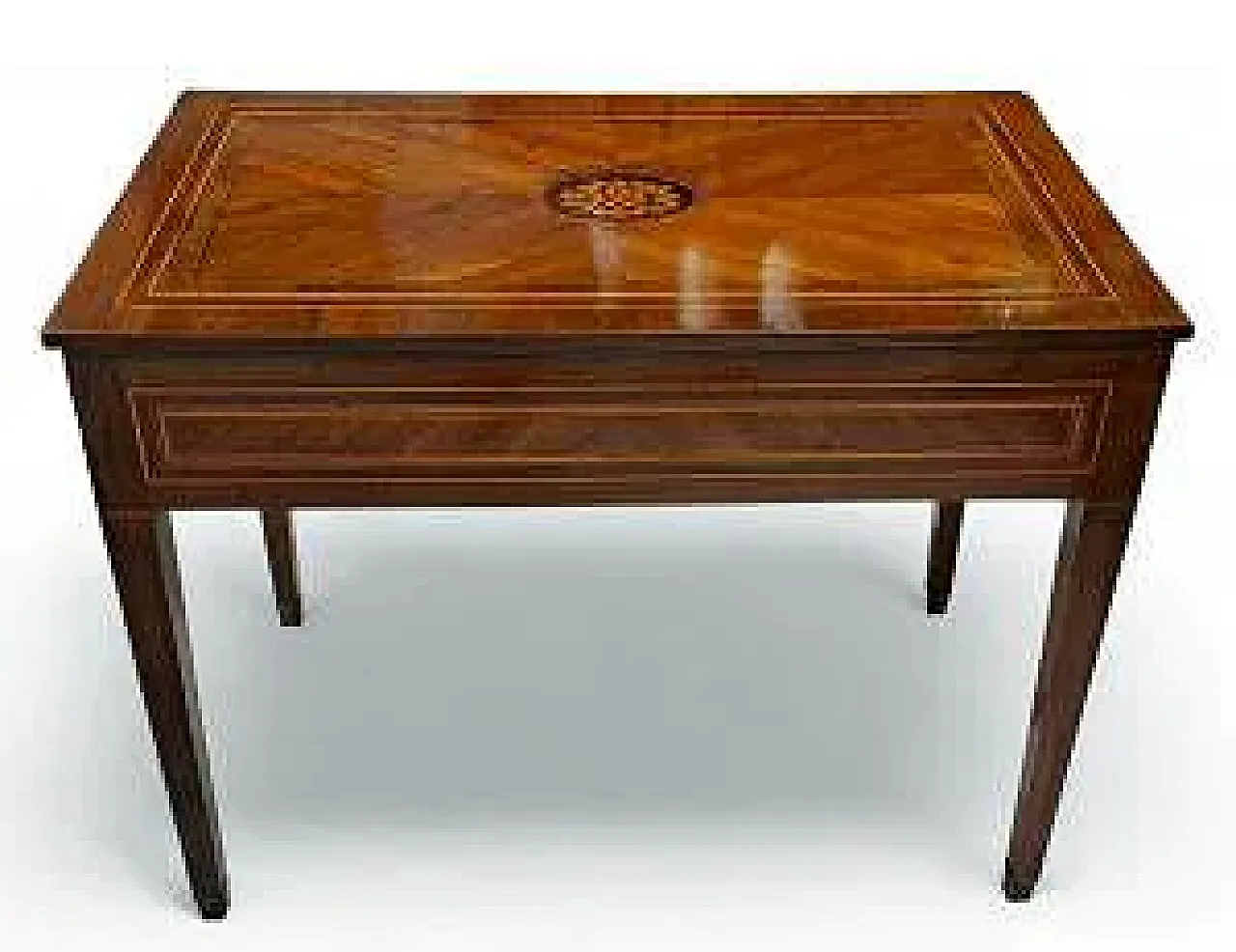 Louis XVI veneered wooden writing desk, 19th century 8