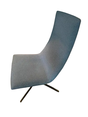 Blue swivel chair, 1970s