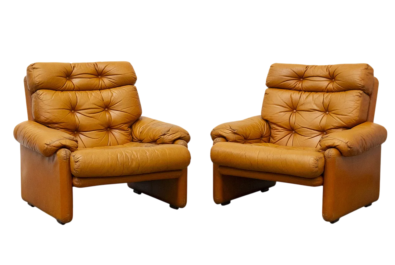 Pair of  armchairs mod. Coronado by Tobia Scarpa for B&B Italia, 60s 16