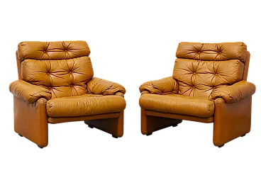 Coppia Poltrone mod. Coronado di Tobia Scarpa per B&B Italia, anni '70