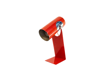 Lampada da scrivania in metallo laccato, anni '70