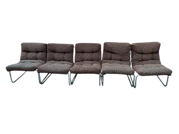 5 Pixi Lounge Armchairs by Gillis Lundgren for Ikea, 1970s