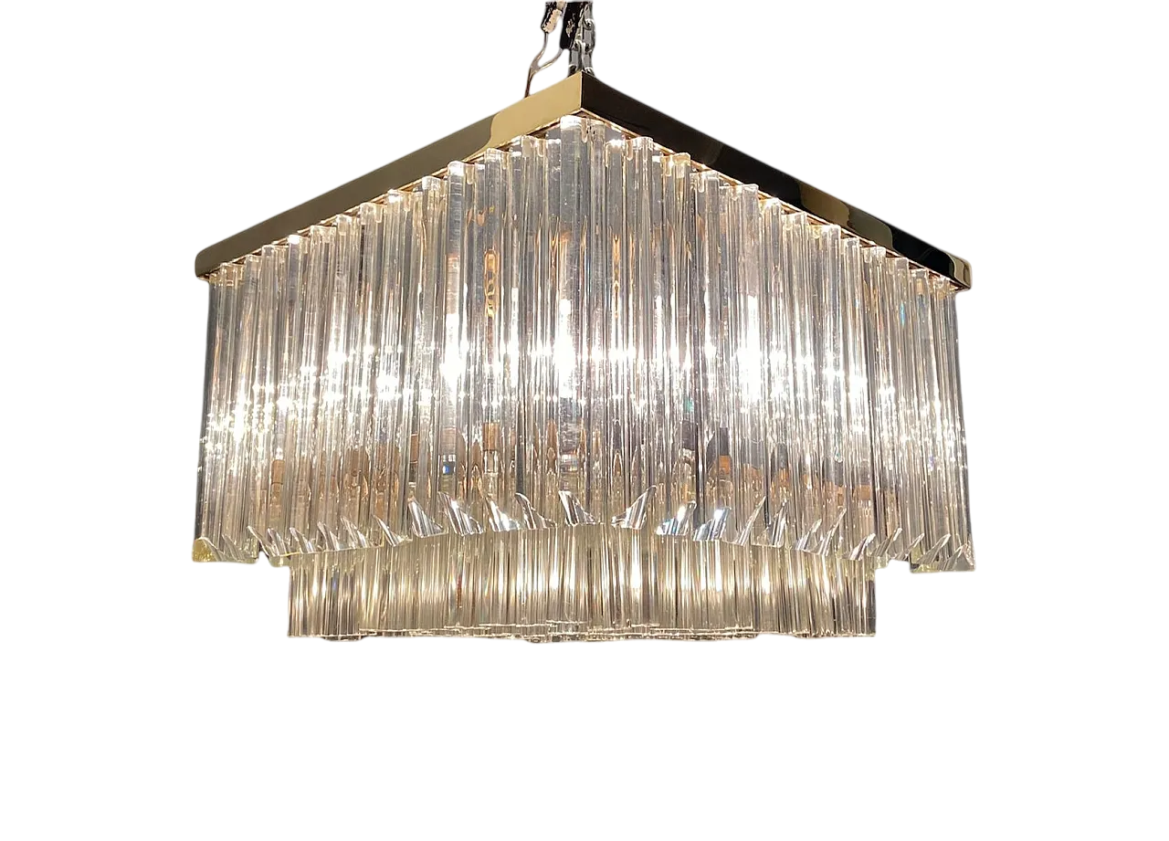 Mid-Century recessed lamp in Murano glass 12