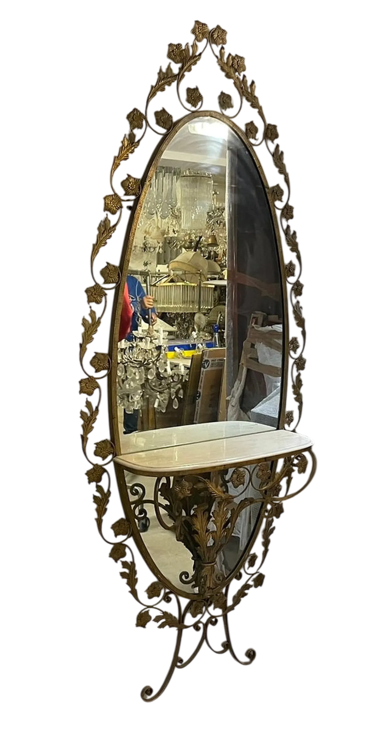 Specchio grande dorato 13