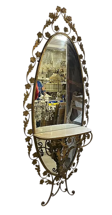 Specchio grande dorato