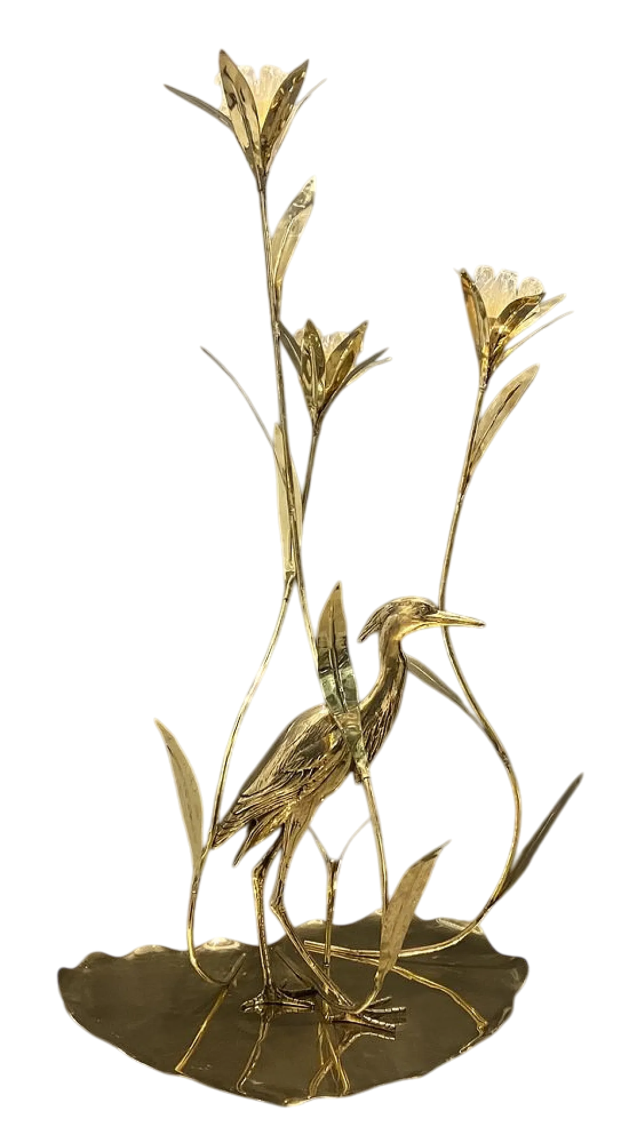 Large brass floor lamp by Cittone Oggi 14