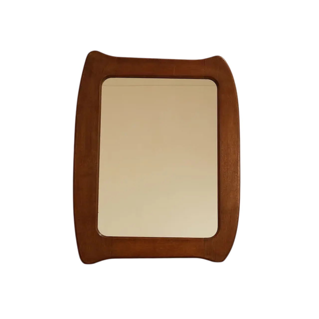 Specchio in legno organico, anni '60 8