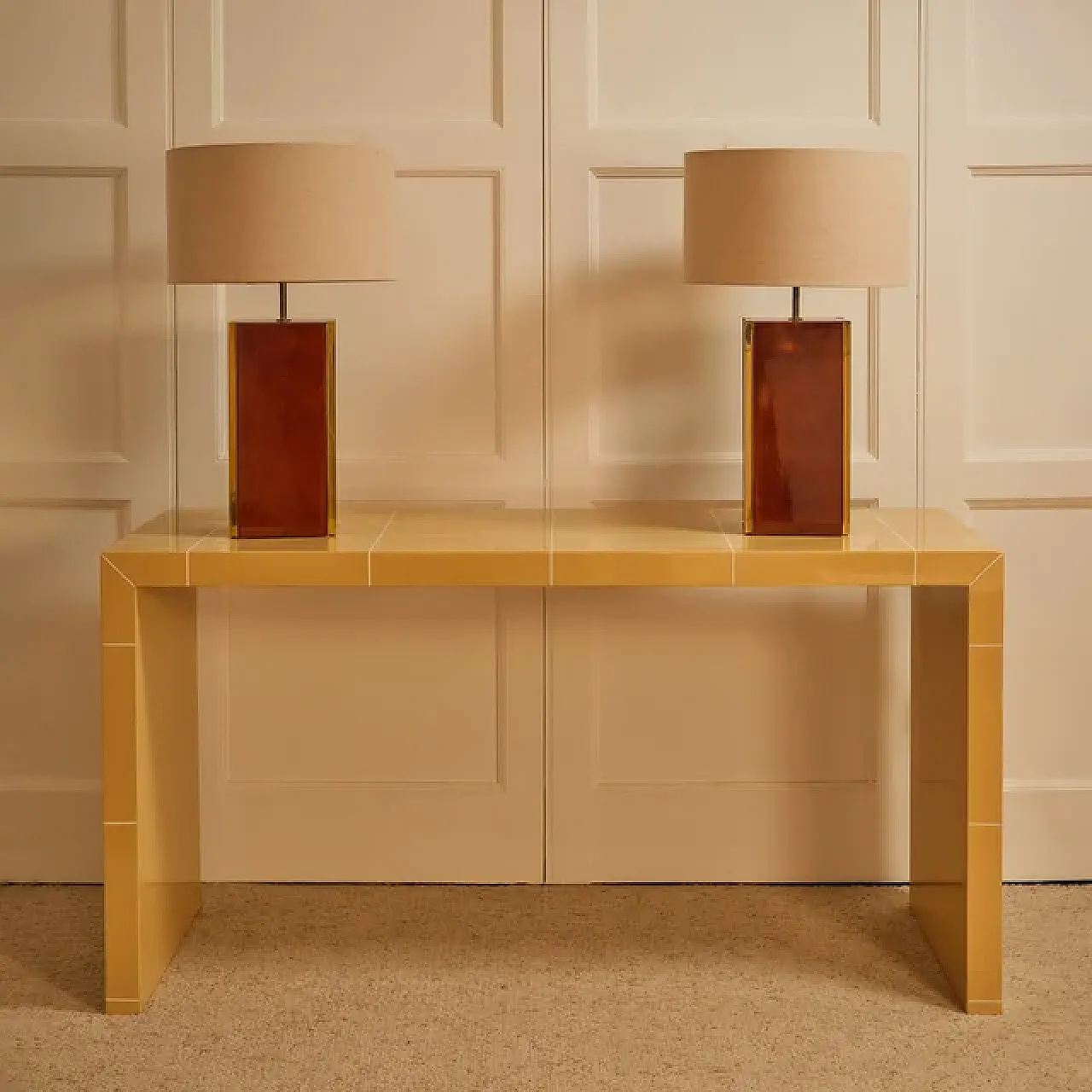 Pair of table lamps by Aldo Tura, 1970s 6