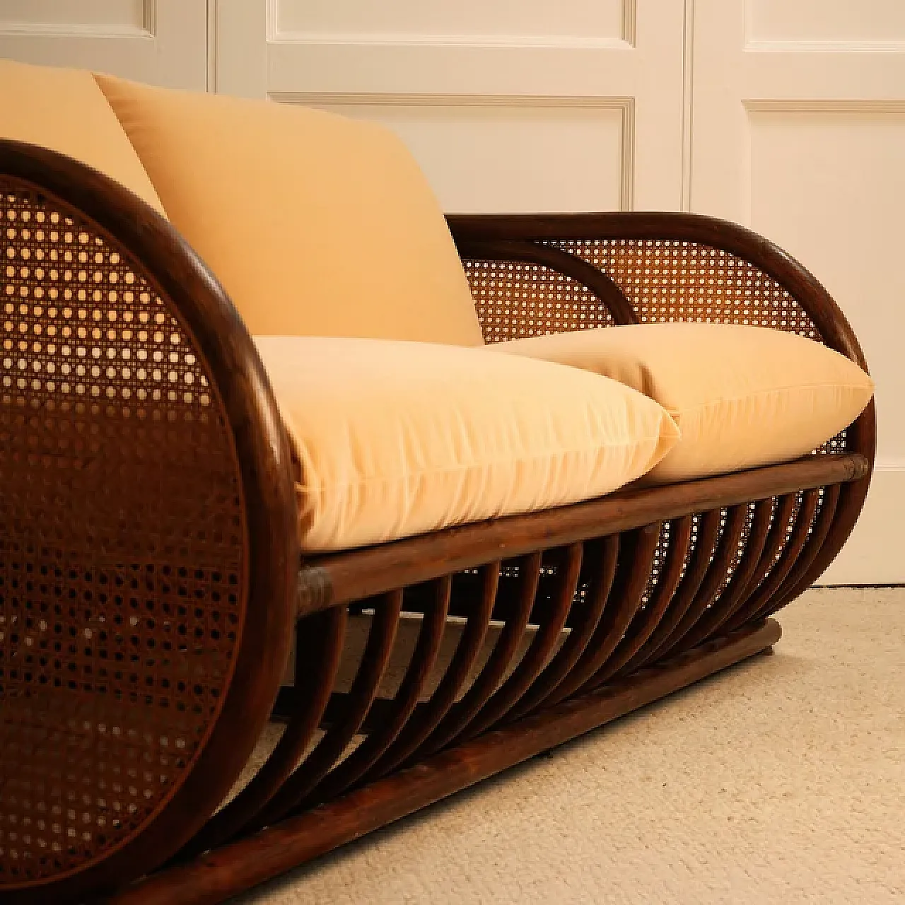 Bamboo sofa, 1970s 2