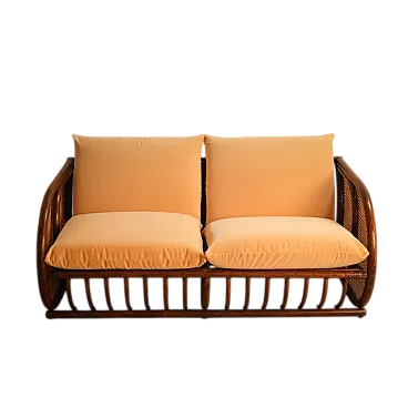 Bamboo sofa, 1970s