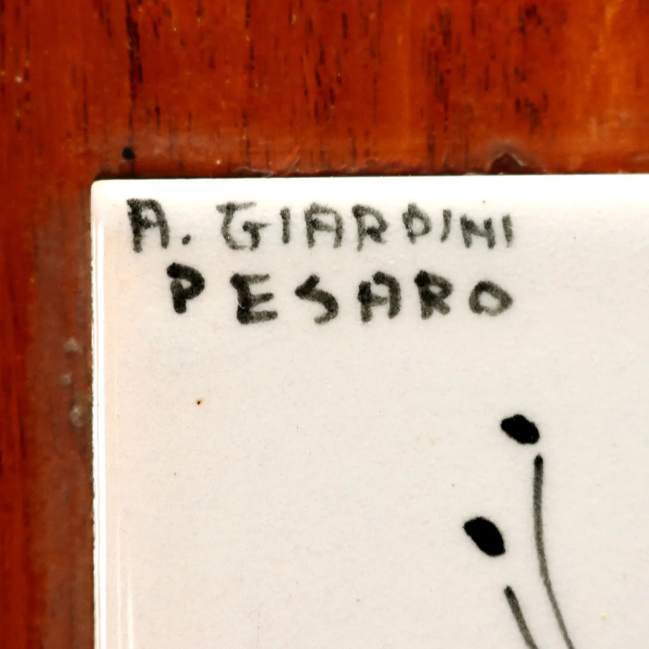 Sideboard in wood and ceramic by A. Giardini, 20th century 7