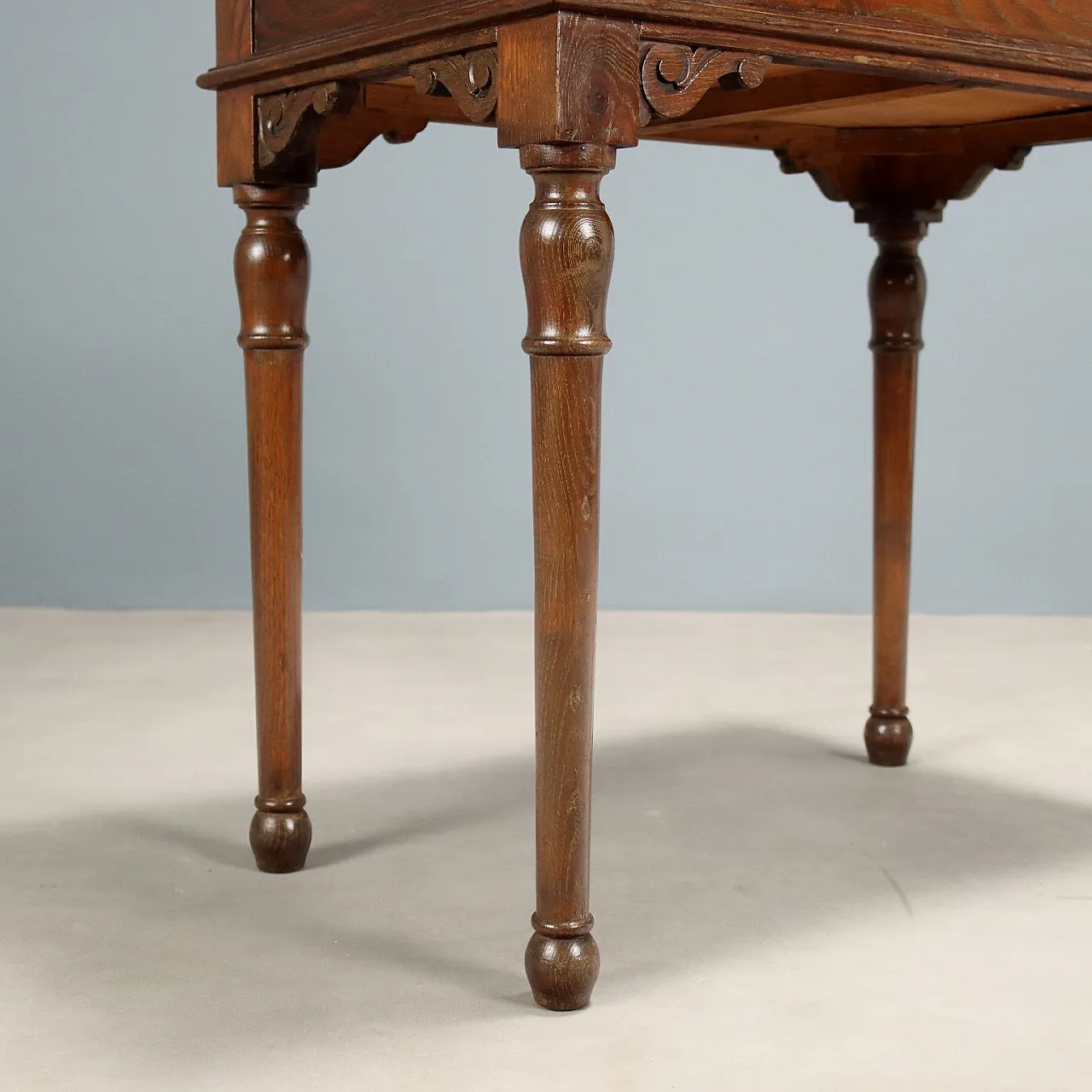 Scrittoio in olmo e mogano, '800 4