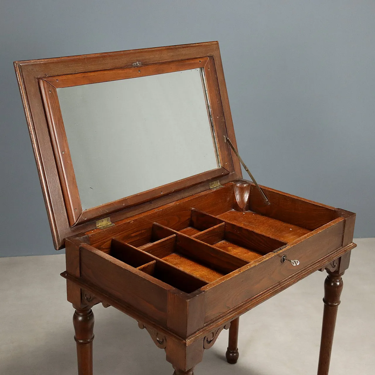 Scrittoio in olmo e mogano, '800 5