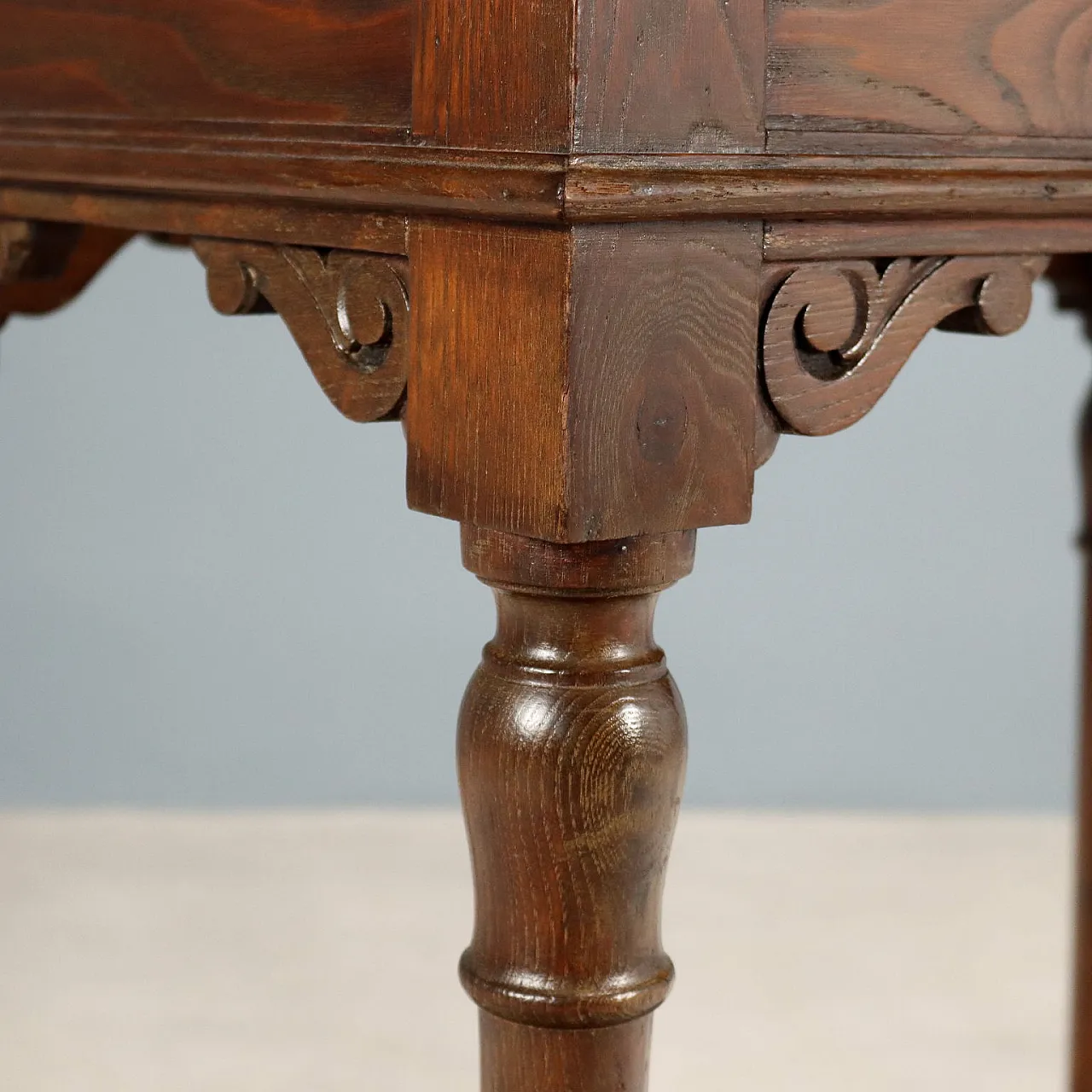 Scrittoio in olmo e mogano, '800 8