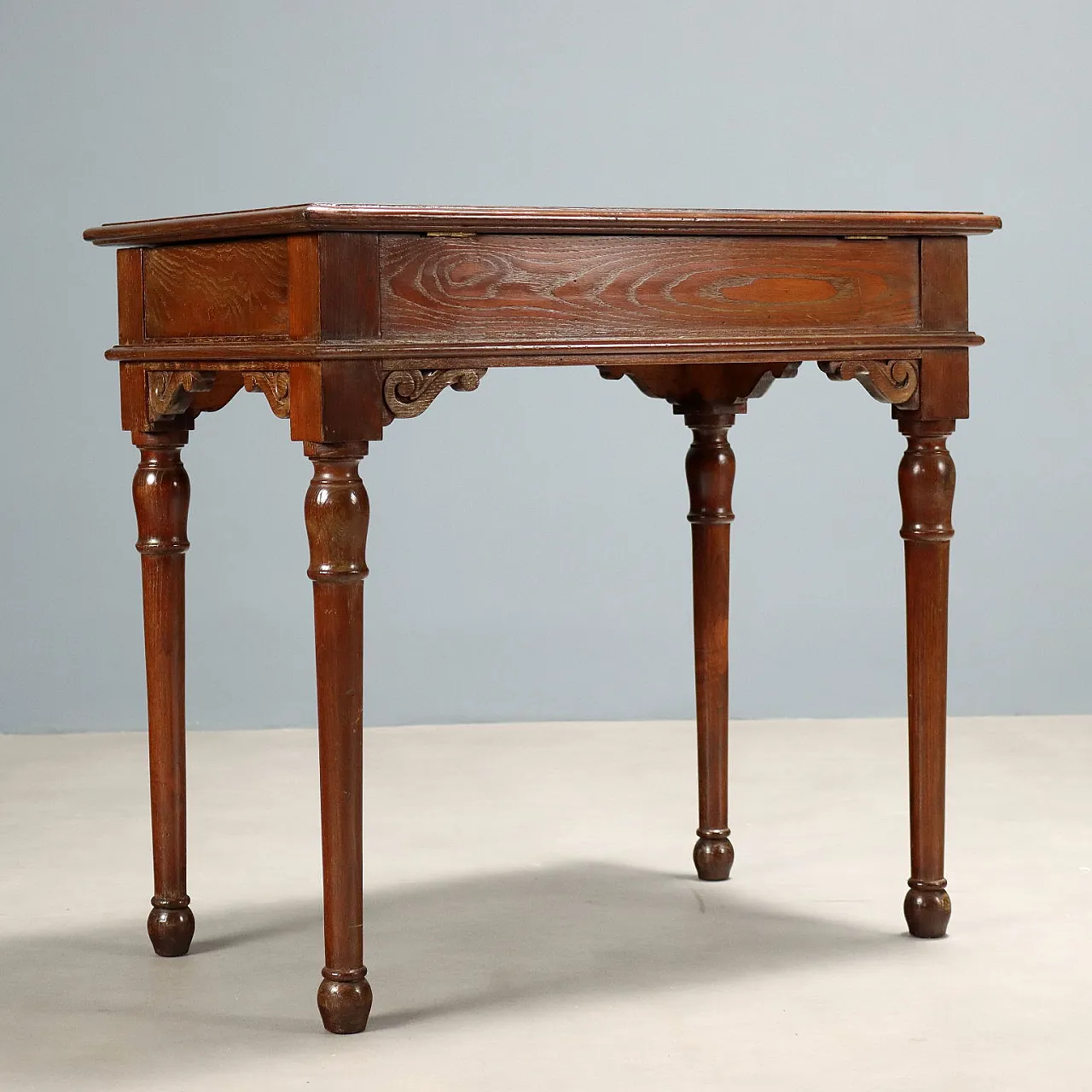 Scrittoio in olmo e mogano, '800 10