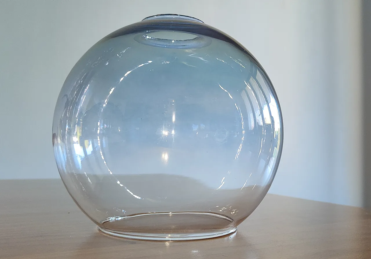 Space Age pendant lamp three blown glass spheres, 1970s 14