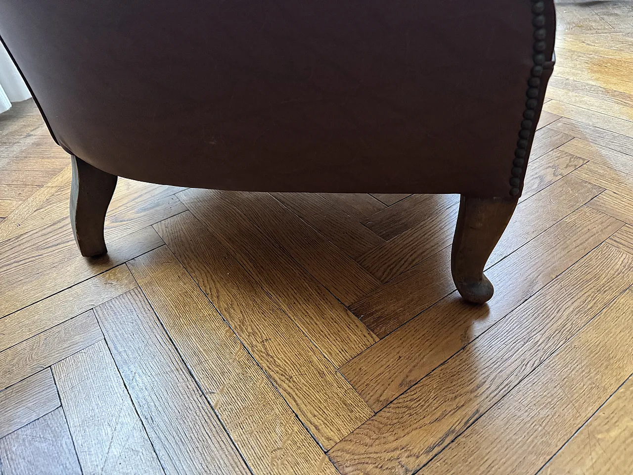 Small leather armchair, 60s 3