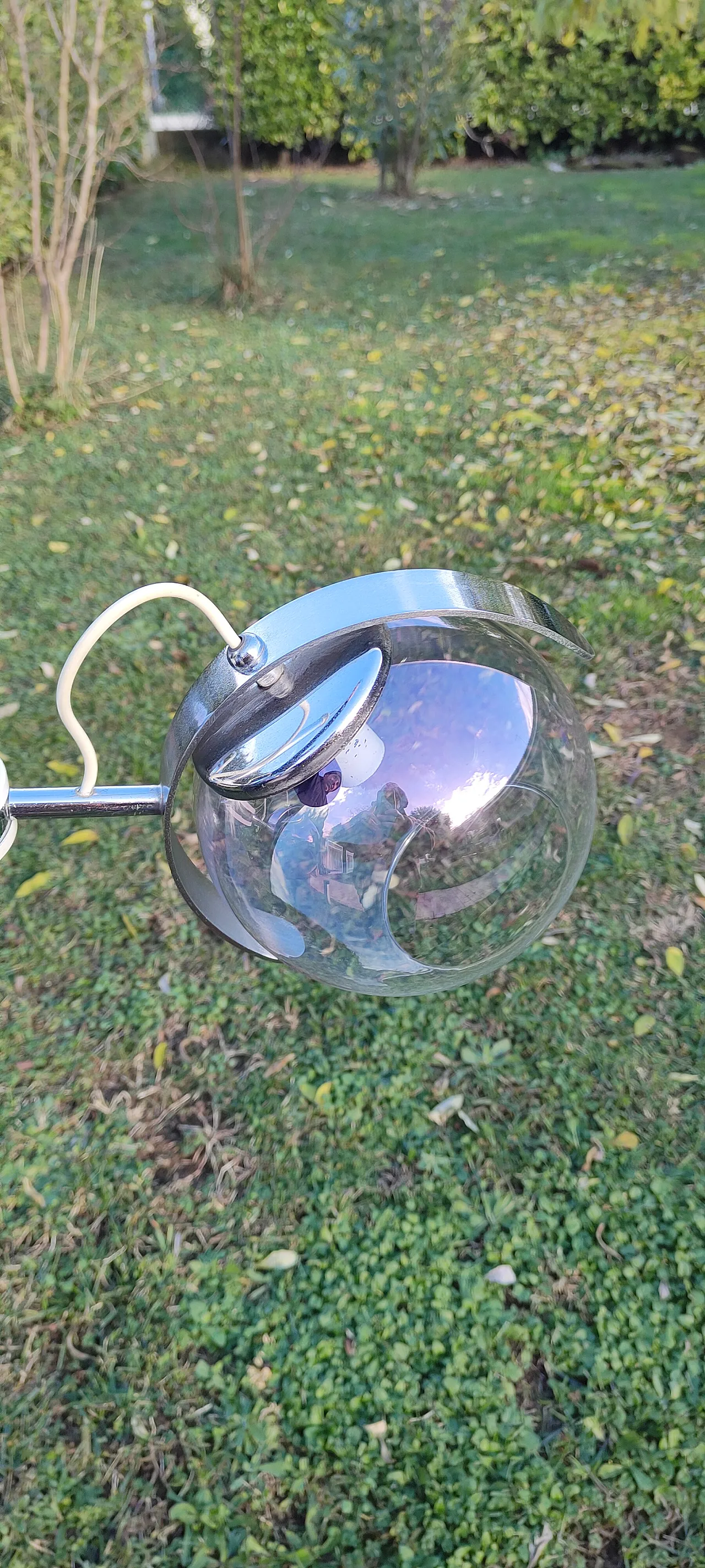 Space Age pendant lamp three blown glass spheres, 1970s 18