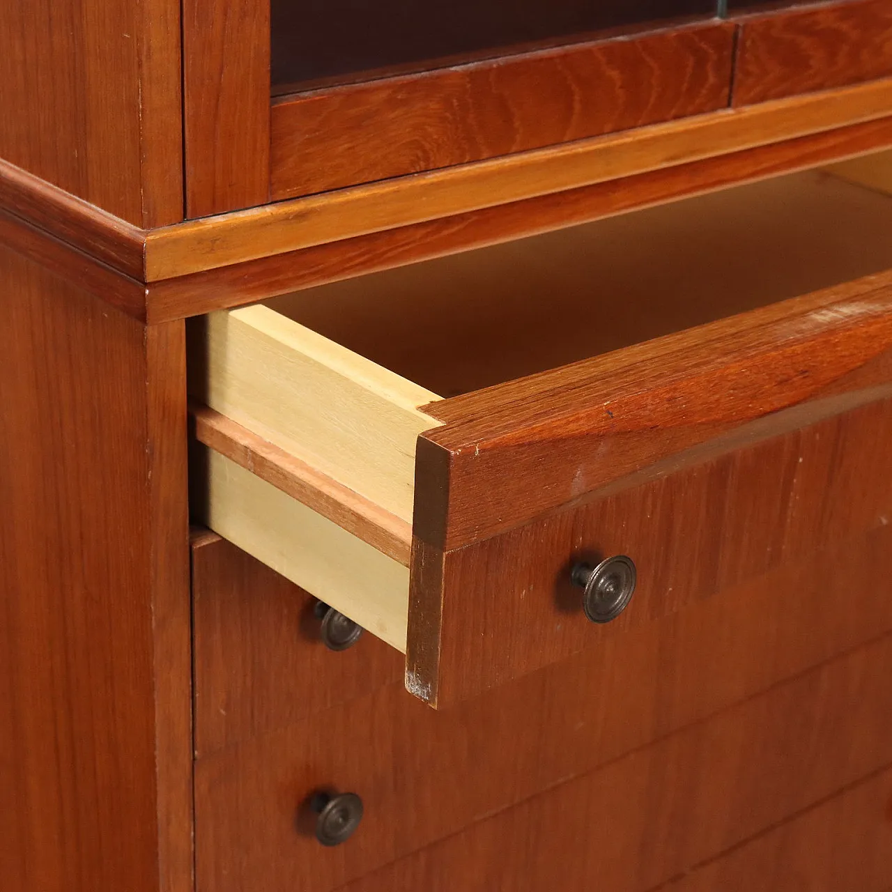 Mobile vetrina in teak e vetro, anni '60 7