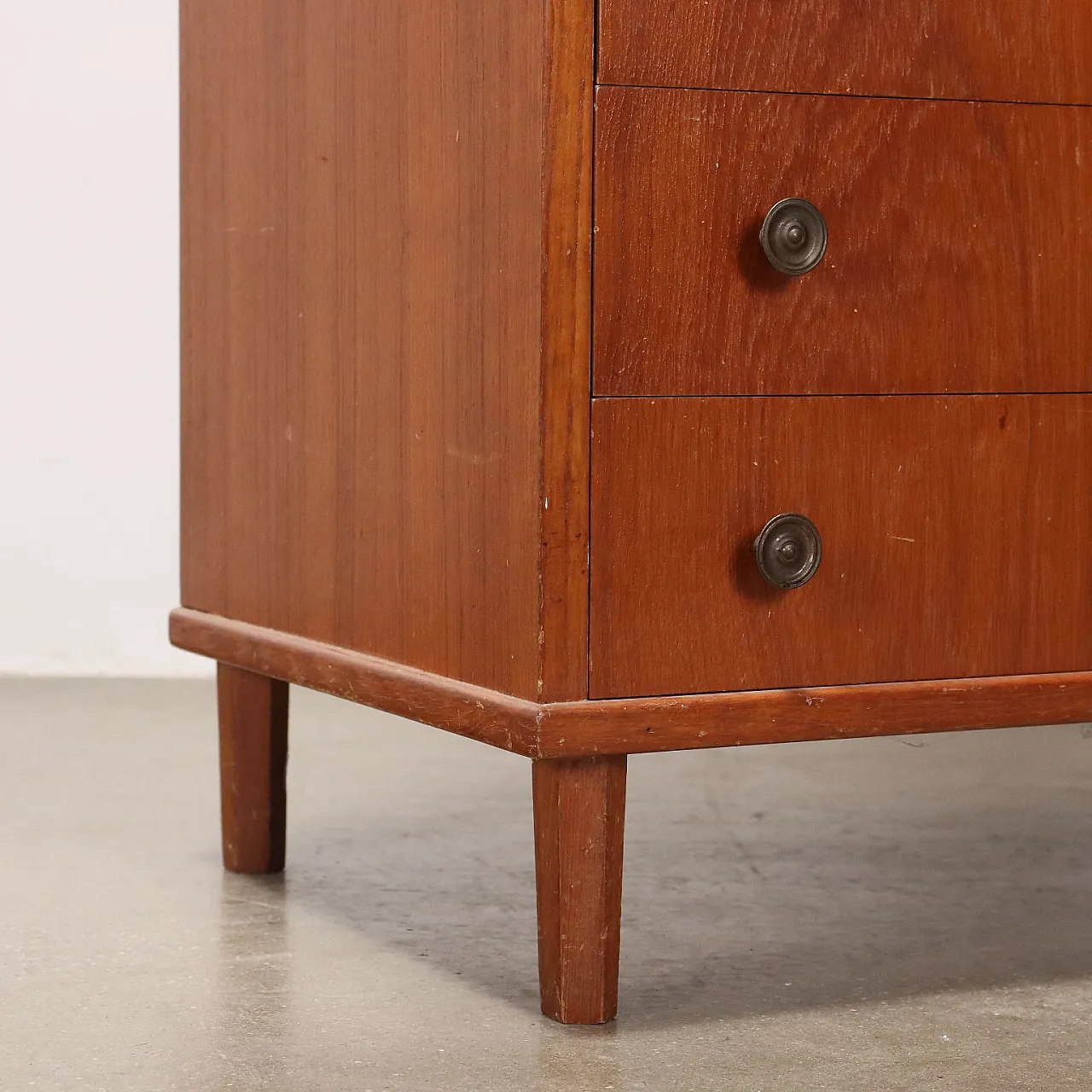 Mobile vetrina in teak e vetro, anni '60 9