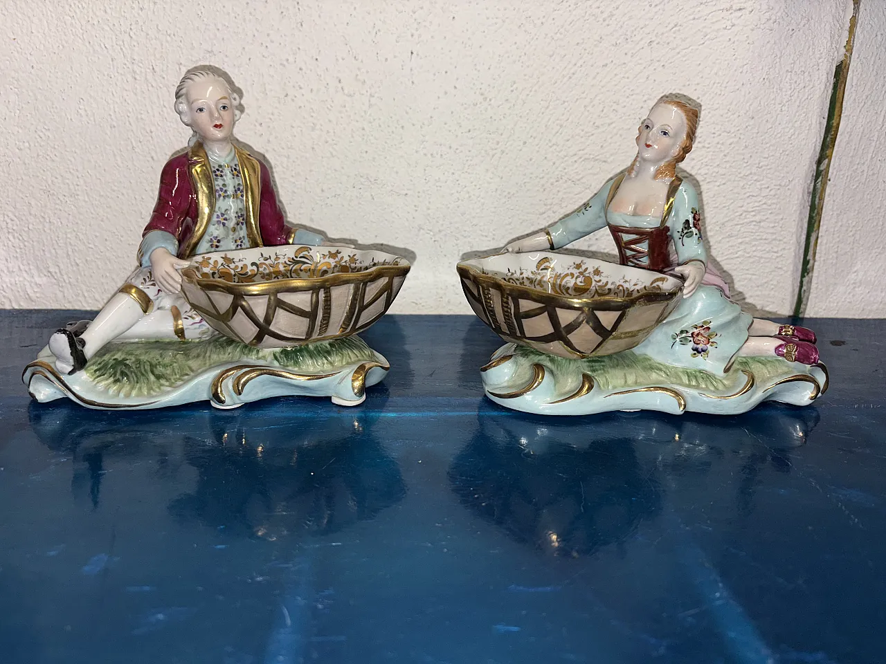 Coppia statue Capodimonte, anni '60 1