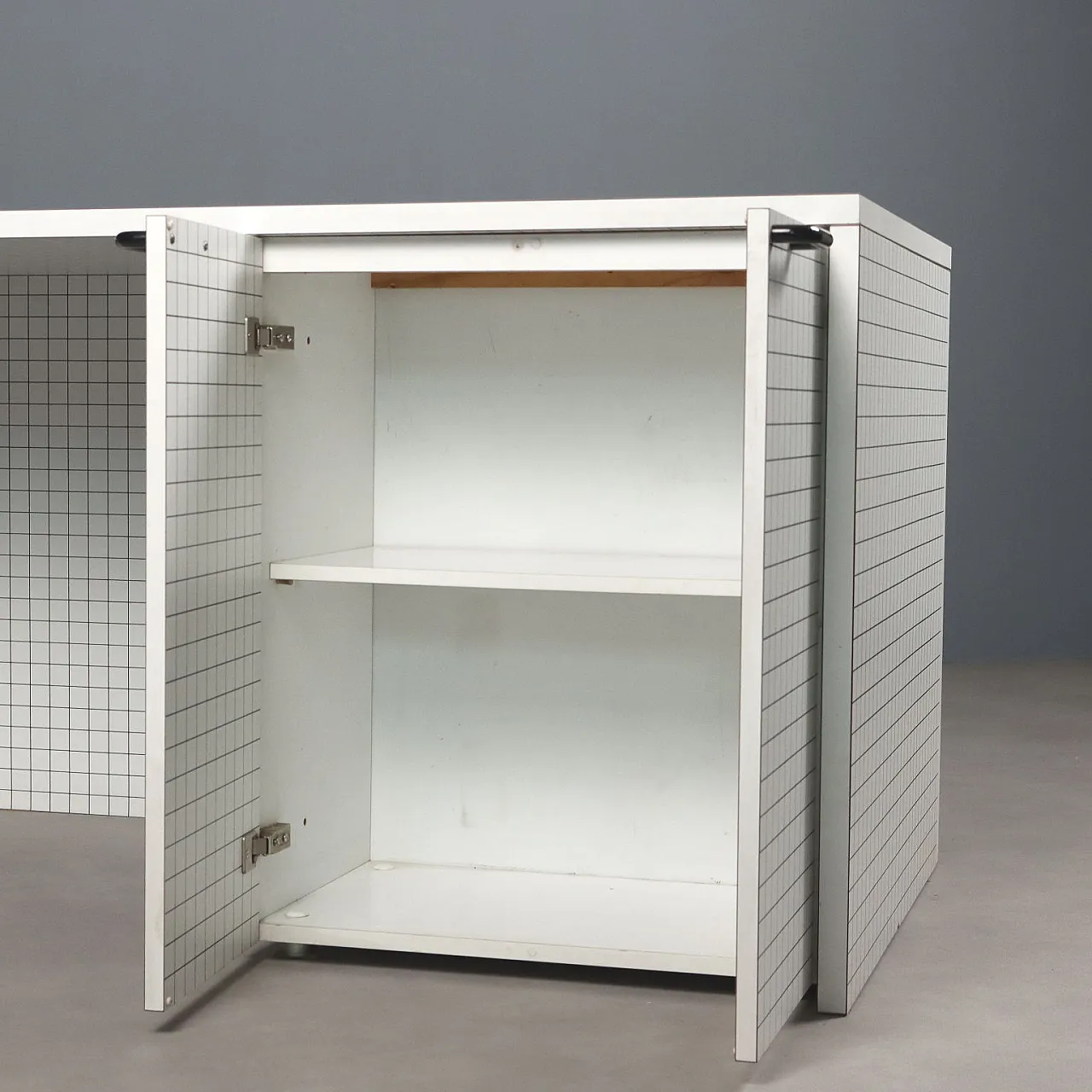 Scrivania in stile Quaderna in laminato, anni '80 4