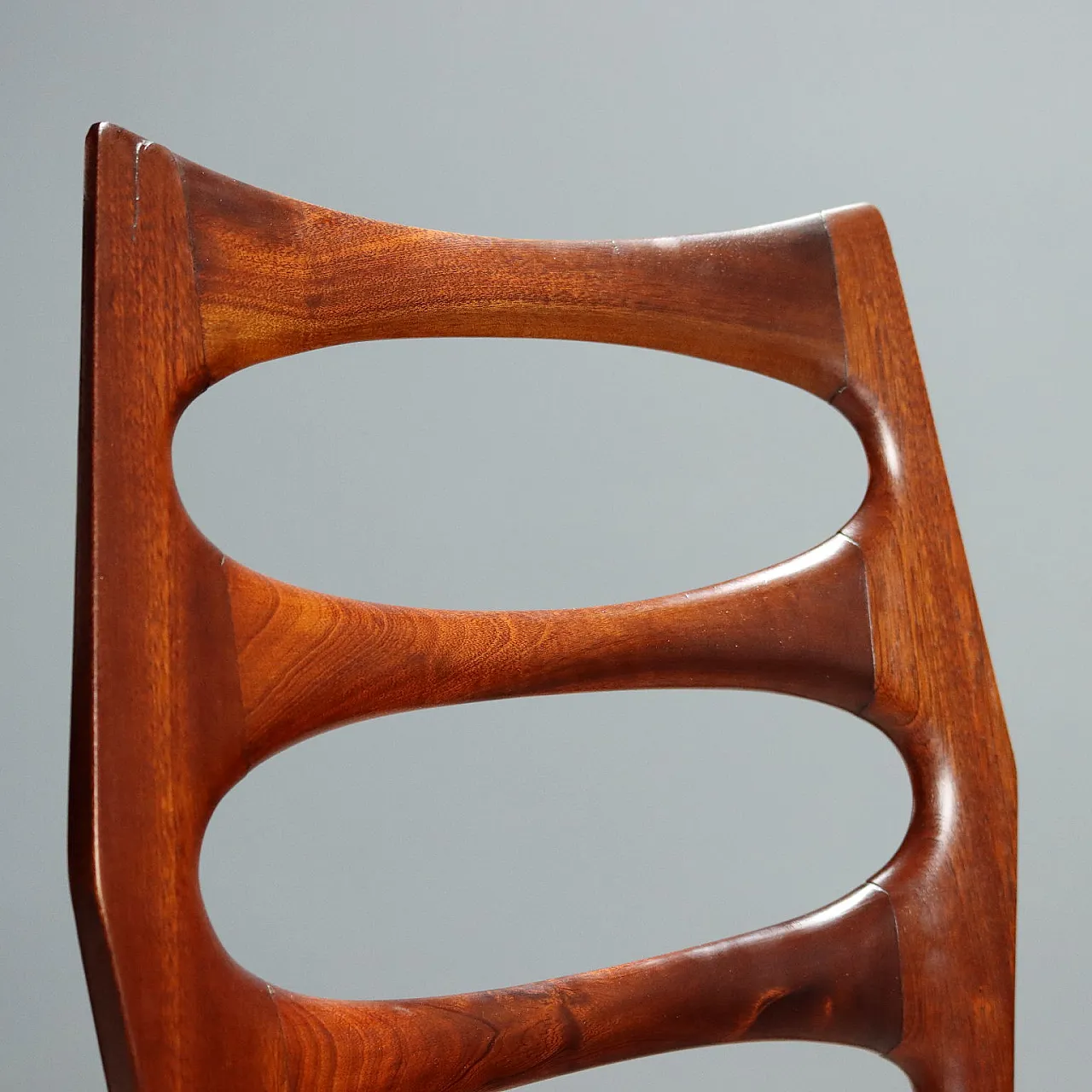 5 Sedie da pranzo in legno di faggio e tessuto, '900 7