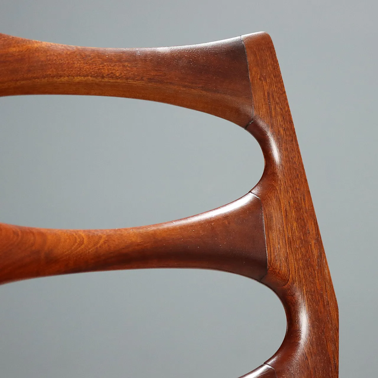 5 Sedie da pranzo in legno di faggio e tessuto, '900 8