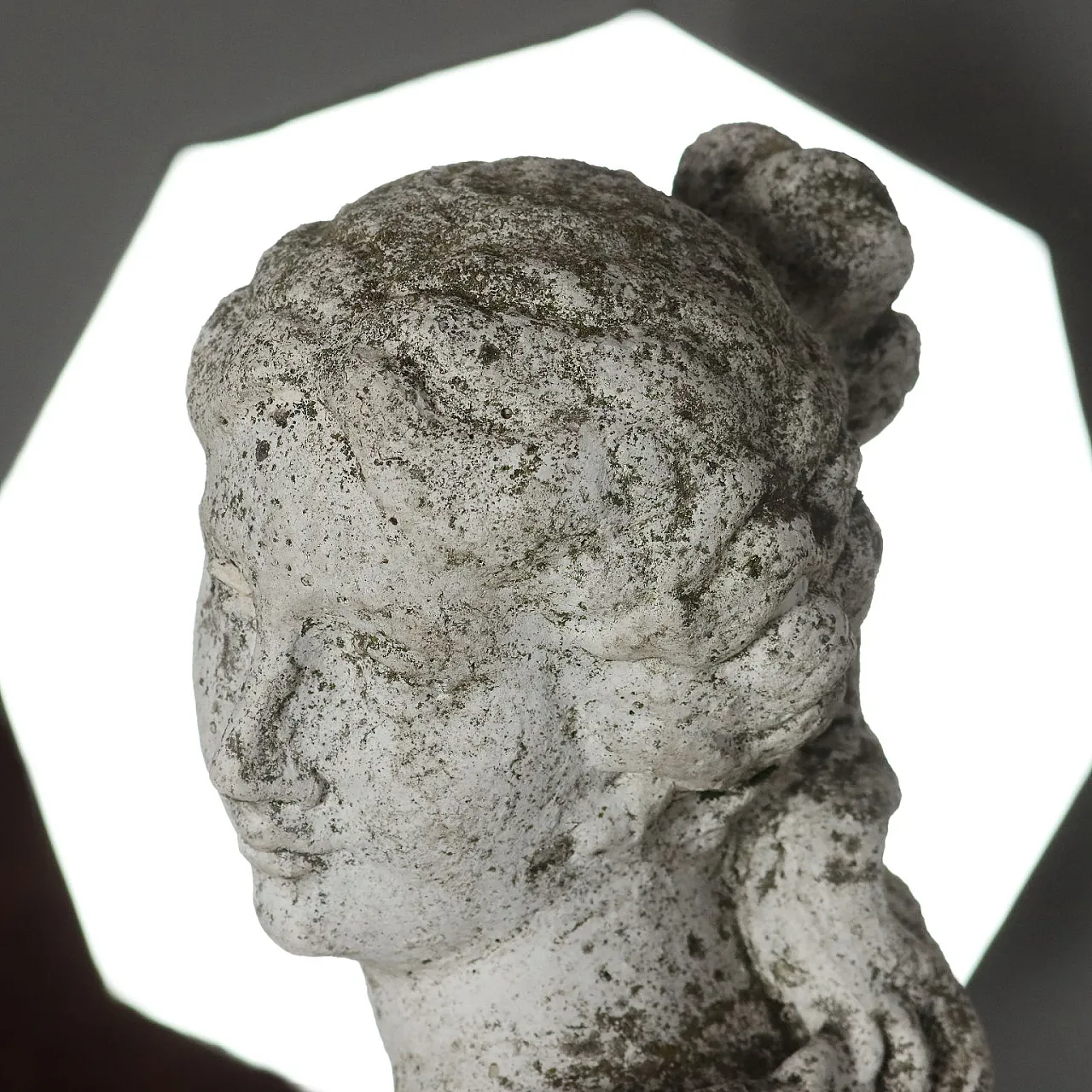 Statua con piedistallo in ghisa, '900 3