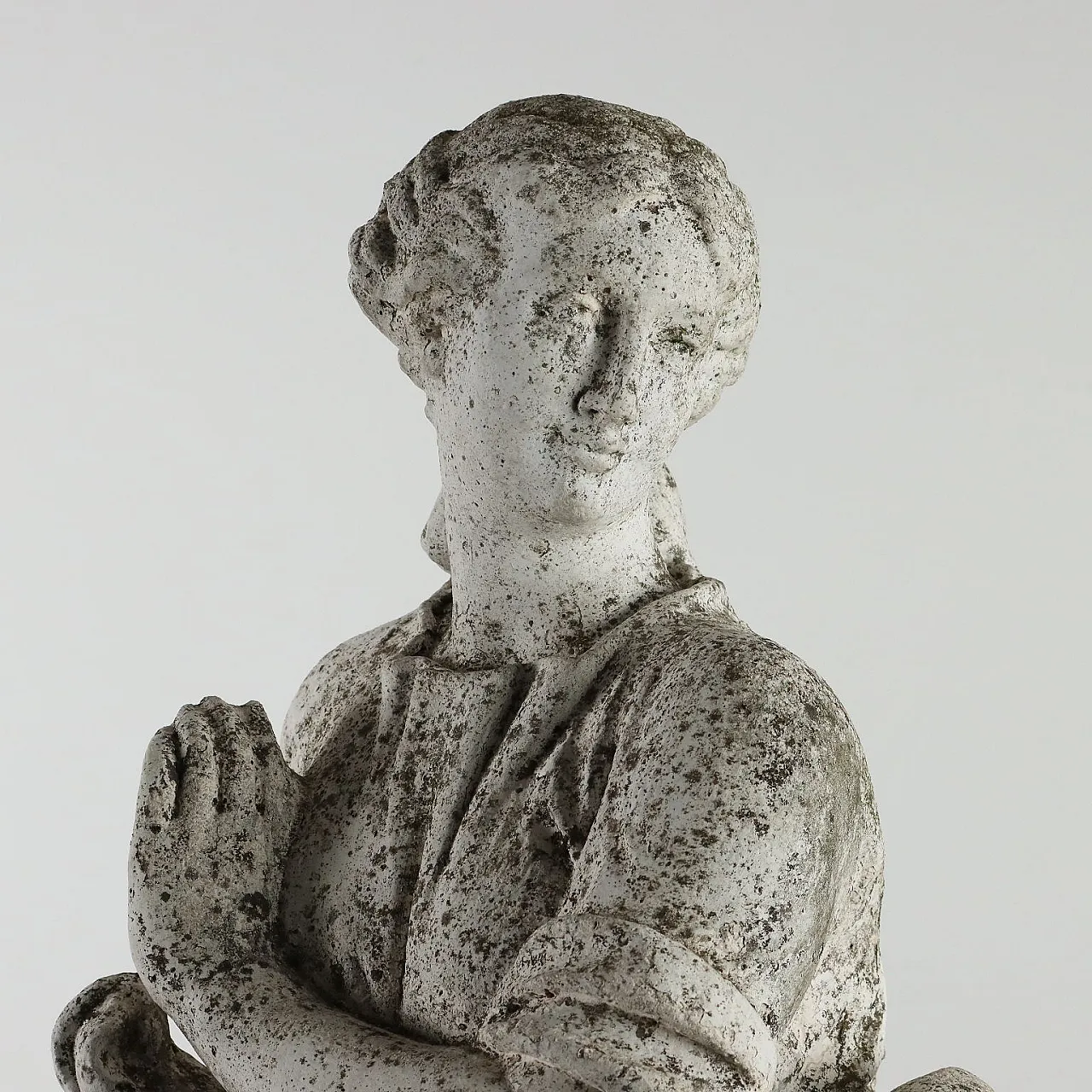 Statua con piedistallo in ghisa, '900 4