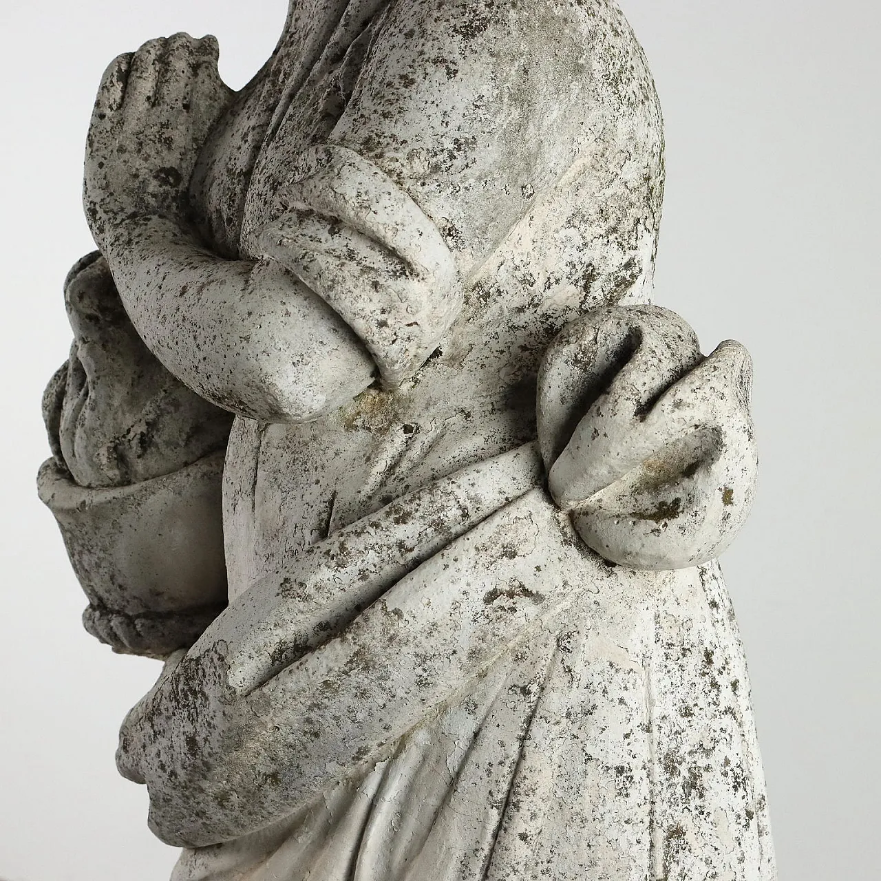 Statua con piedistallo in ghisa, '900 7