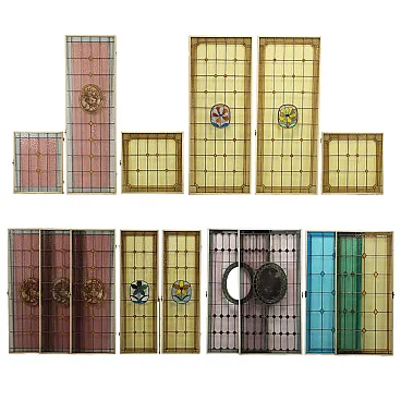 Vetrate Liberty in ferro e vetro, primo '900