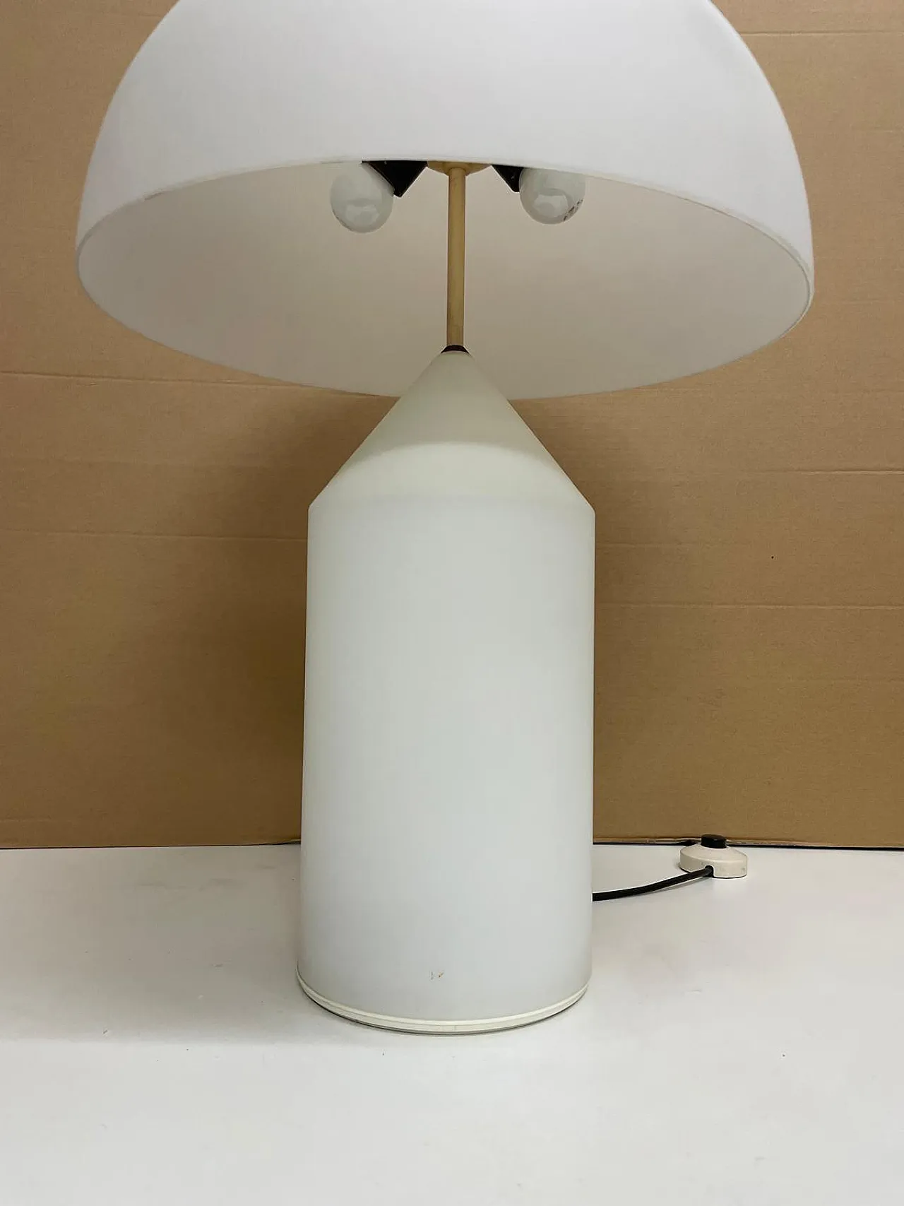 Lampada Atollo vintage di Vico Magistretti per Oluce, 1980 2