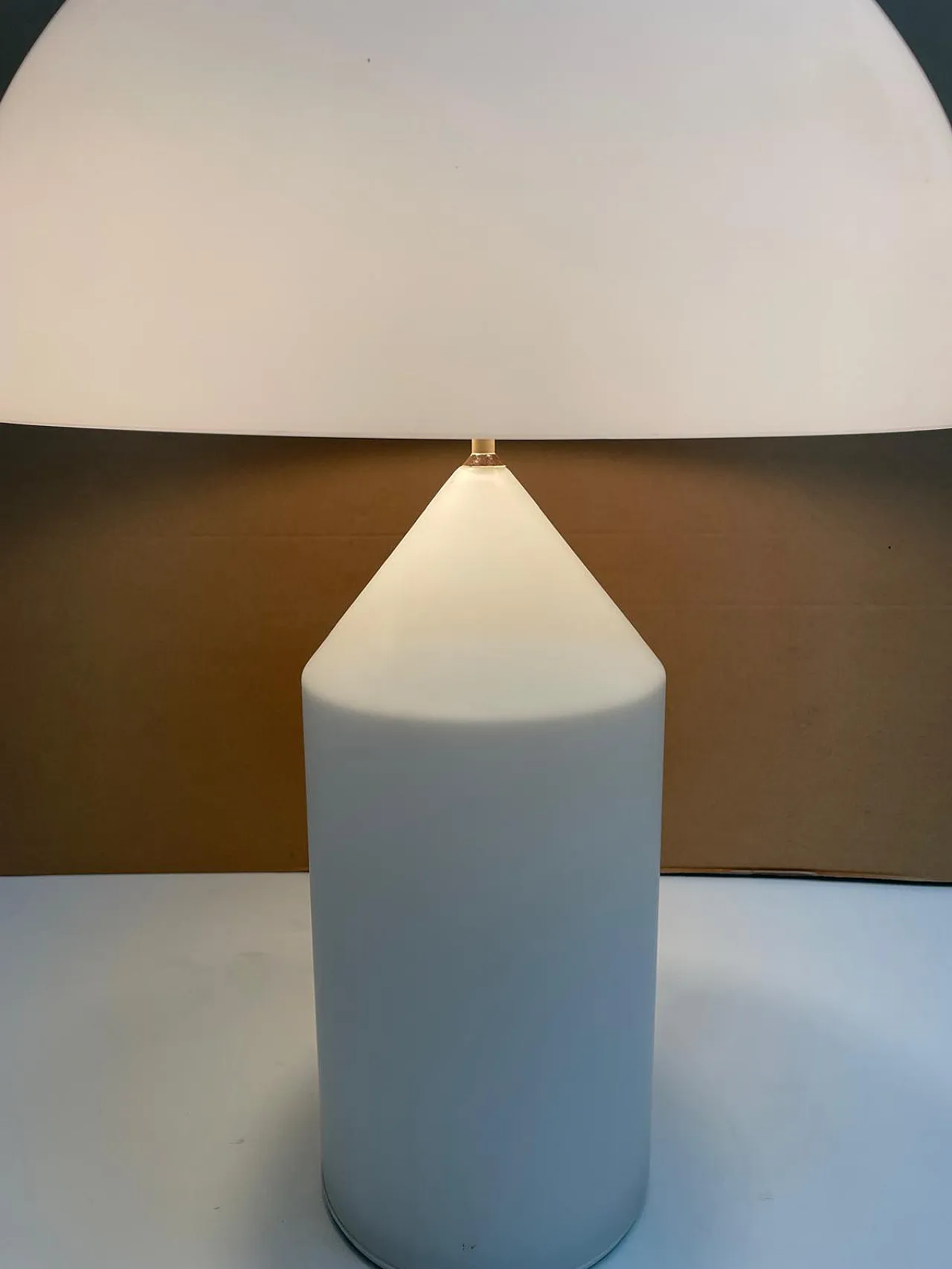 Lampada Atollo vintage di Vico Magistretti per Oluce, 1980 4