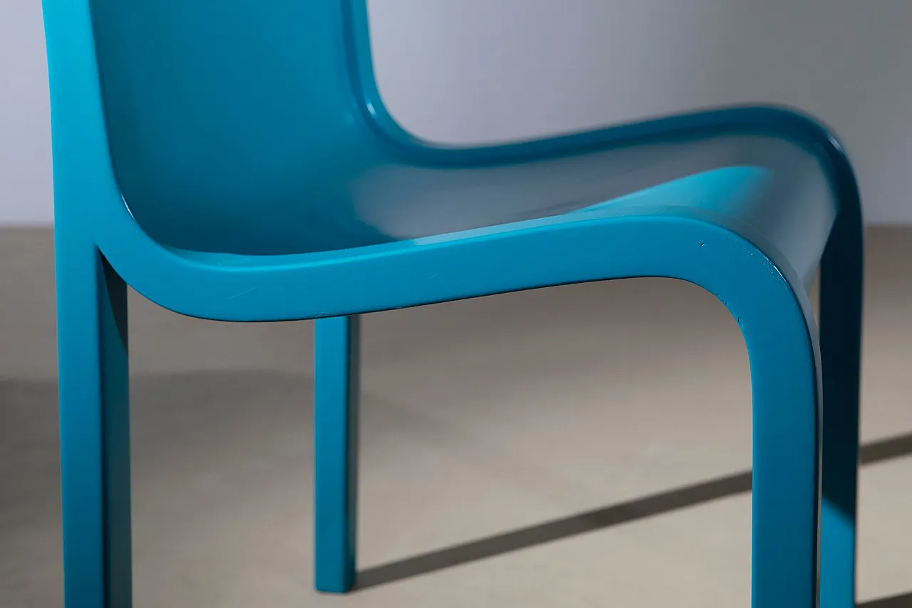 6 Mito chairs by Carlo Bartoli for Tisettanta, 1960s 7