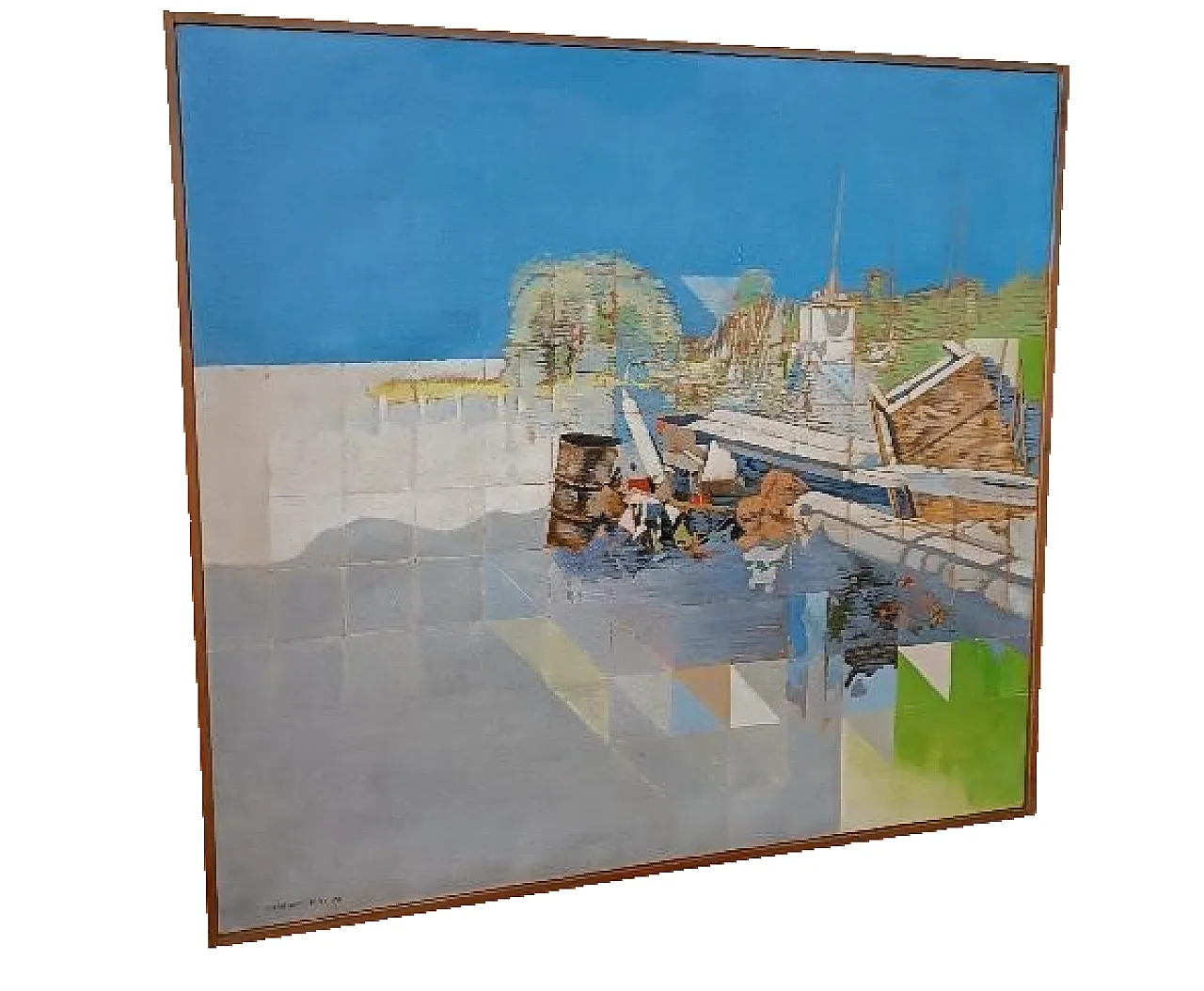 Abstract painting by Maurizio Bini, 1970s 4