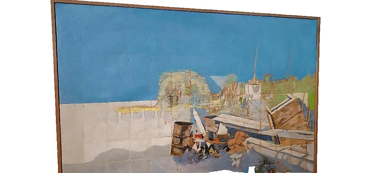 Abstract painting by Maurizio Bini, 1970s 5