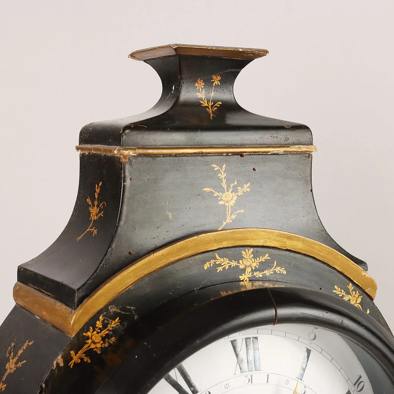 Orologio a pendola Neuchateloise  in legno ebanizzato, '800 5