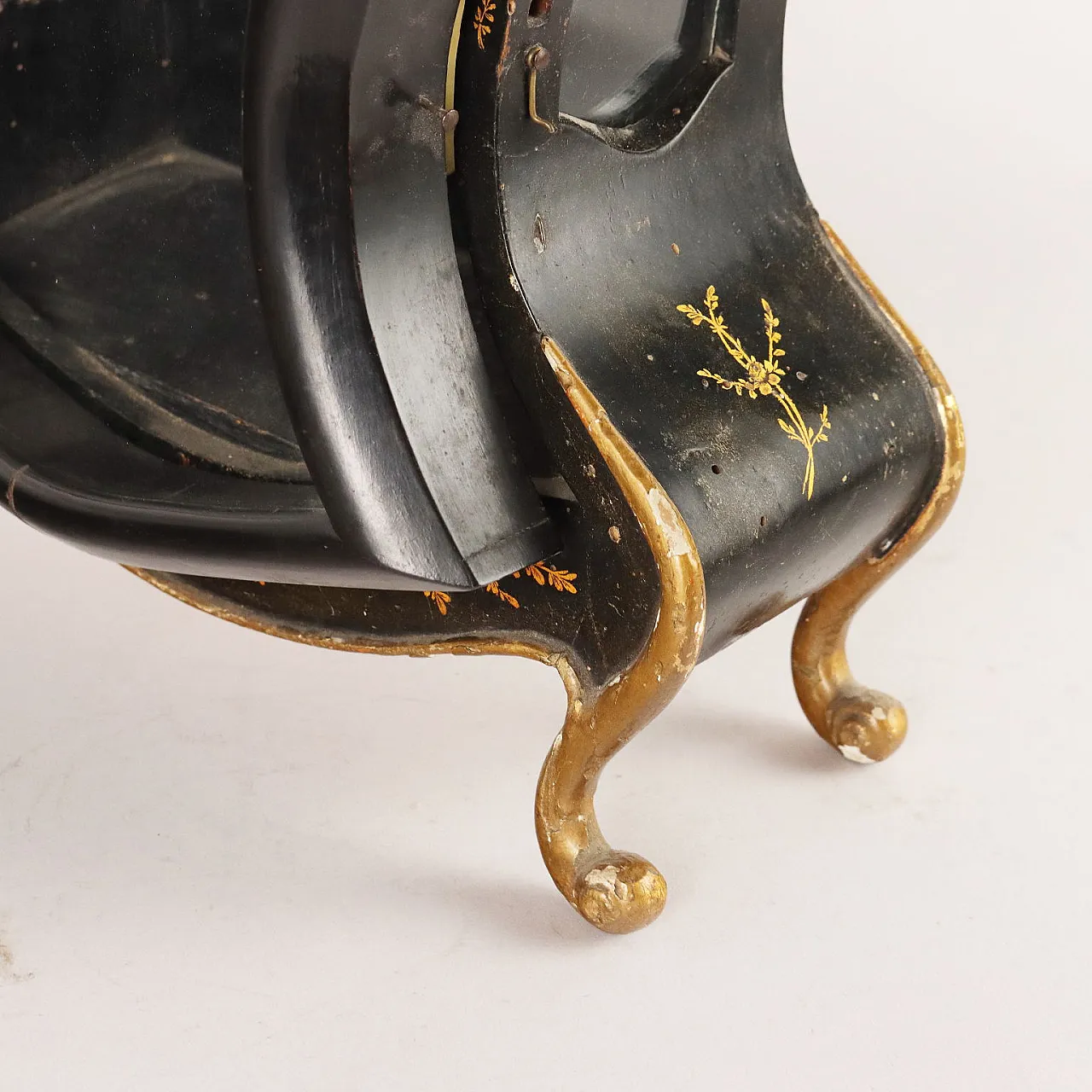 Orologio a pendola Neuchateloise  in legno ebanizzato, '800 7