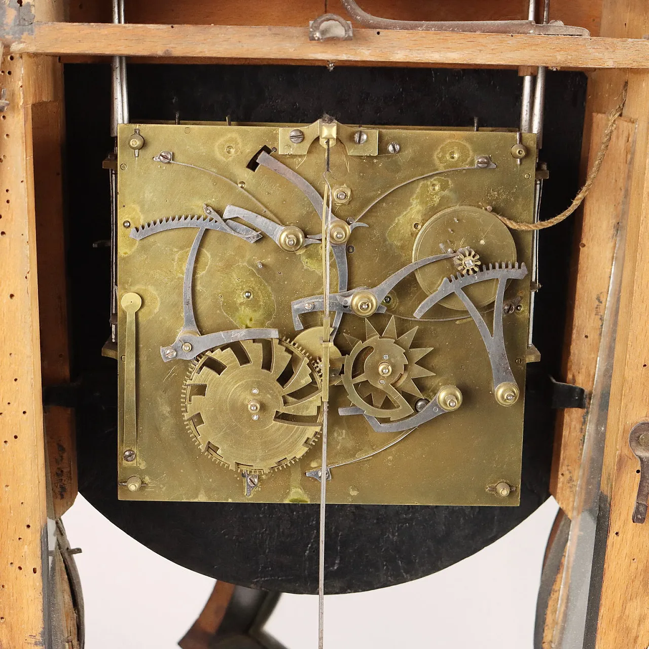 Orologio a pendola Neuchateloise  in legno ebanizzato, '800 10