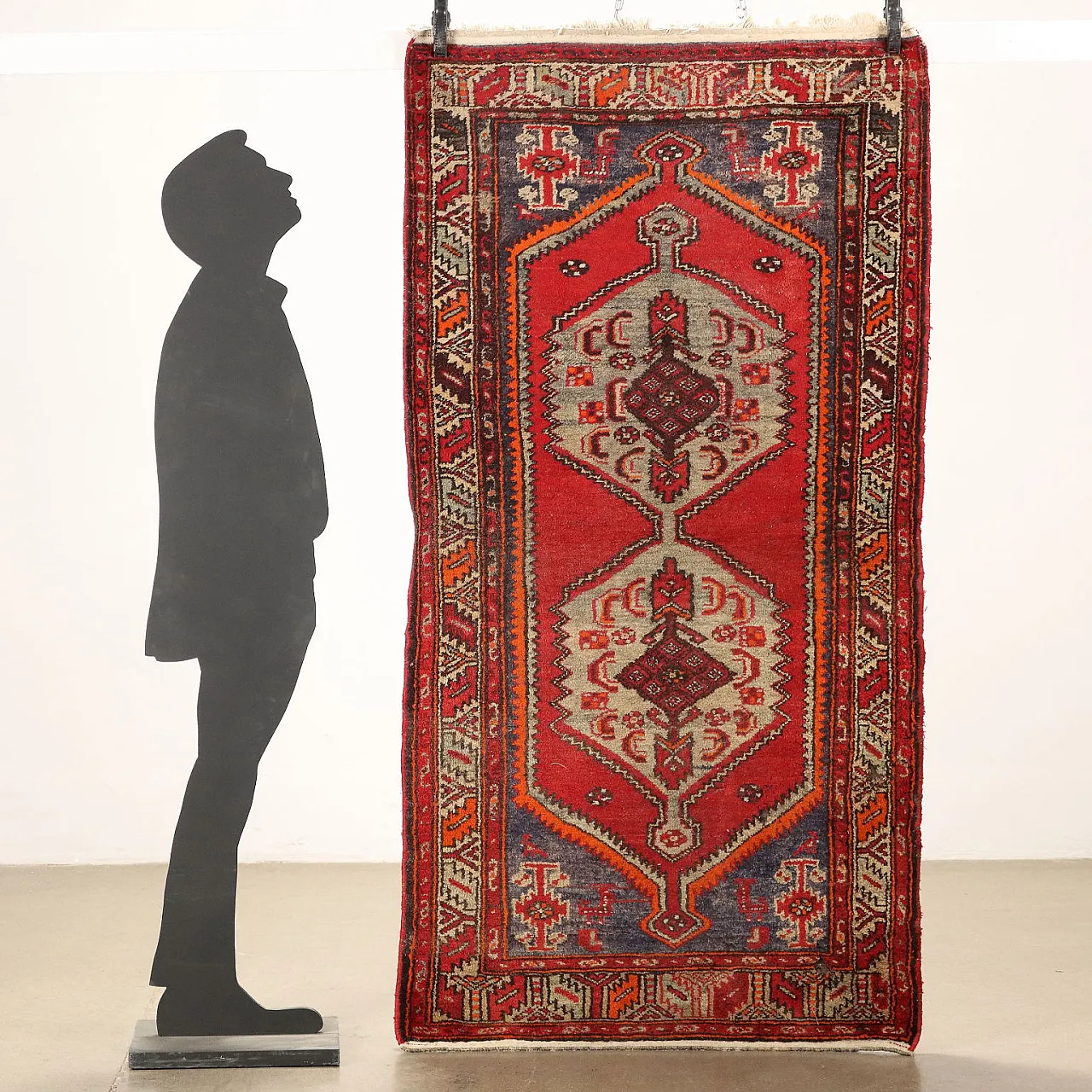 Iranian Mosul rug in cotton and wool 2