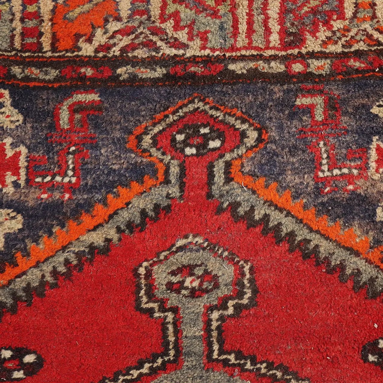 Iranian Mosul rug in cotton and wool 4