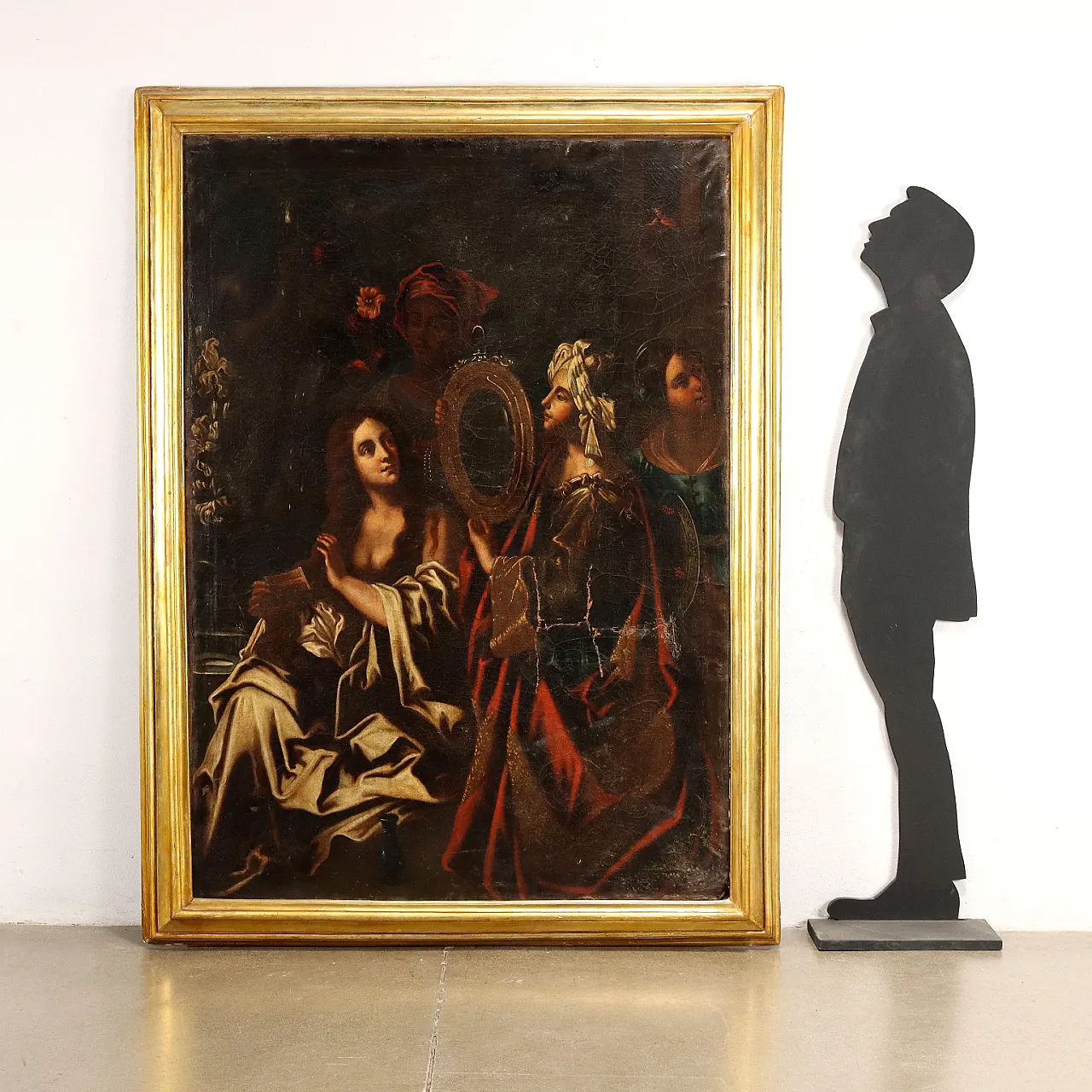 Bathsheba at the bath, oil painting on canvas, 19th century 2