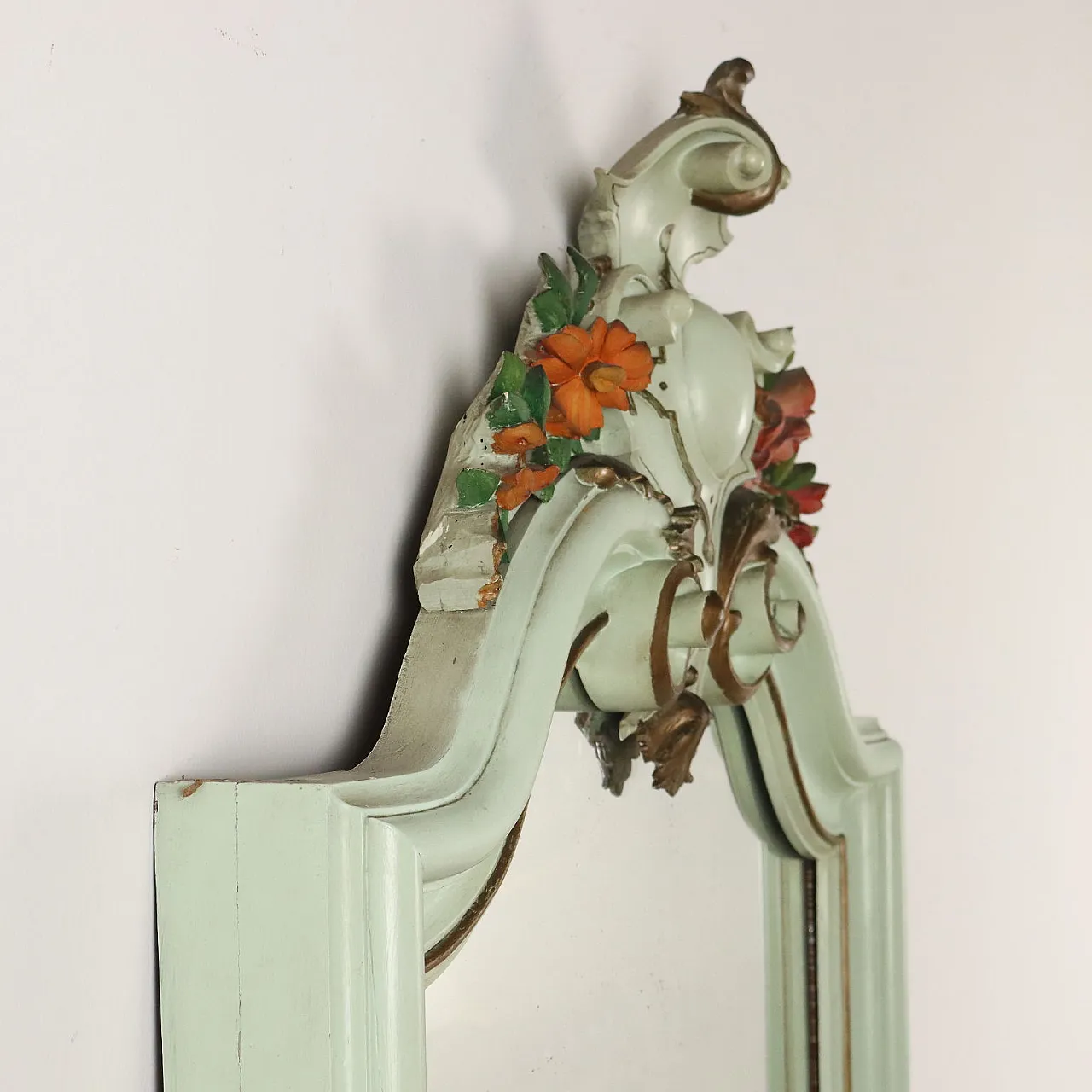 Specchiera Umbertina in noce laccato, '800 8