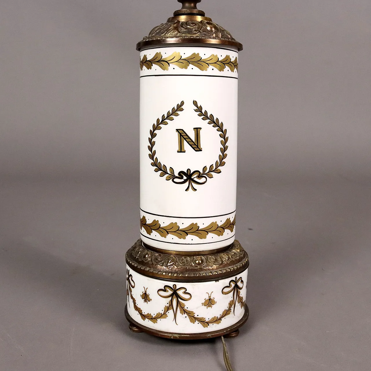 Lampada ad olio Impero, fine '800 5